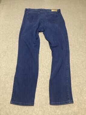 Lilly Pulitzer Women Size 12 Blue Denim Jeans Stitching Accent Pockets